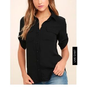 Lulu’s Best of Friends Button Up Top (Black)
